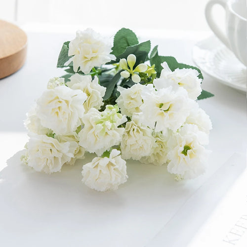 5 Forks 15 Heads Small Carnation for Wedding Arch Decor Christmas