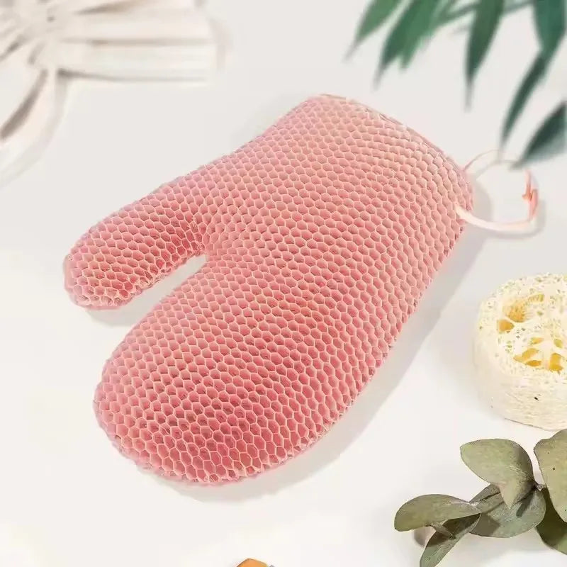 Honeycomb TPU Exfoliating Shower Glove - Quick-Drying Body
