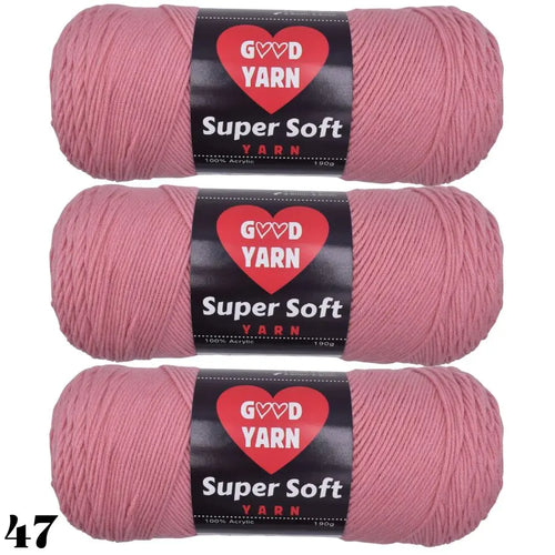 190g x 3 Pcs Soft & Cozy Multicolored Acrylic Yarn for Crocheting