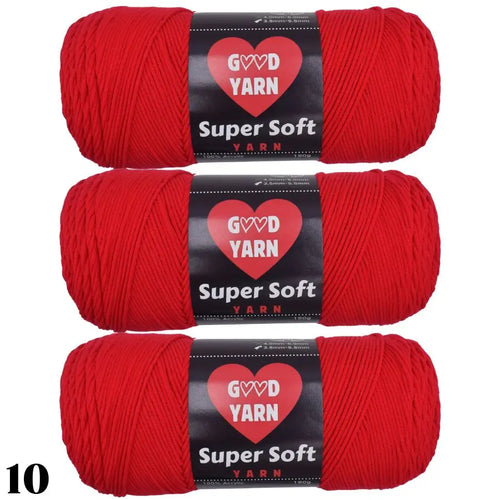 190g x 3 Pcs Soft & Cozy Multicolored Acrylic Yarn for Crocheting
