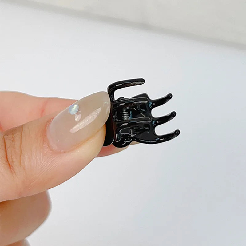 Black Small Hair Claw For Women Girls Sweet Hair Ornament