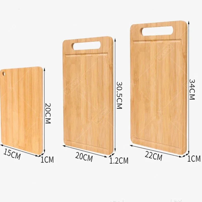WXCOO Kitchen Wooden Chopping Boards Double-sided Serving Board for