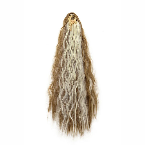 22Inch Synthetic Long Kinky Curly Ponytail Hair Extension Drawstring