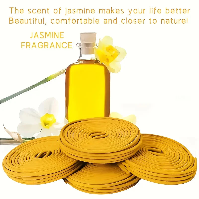 Plant-Derived Jasmine-Scented Spiral Coil Incense