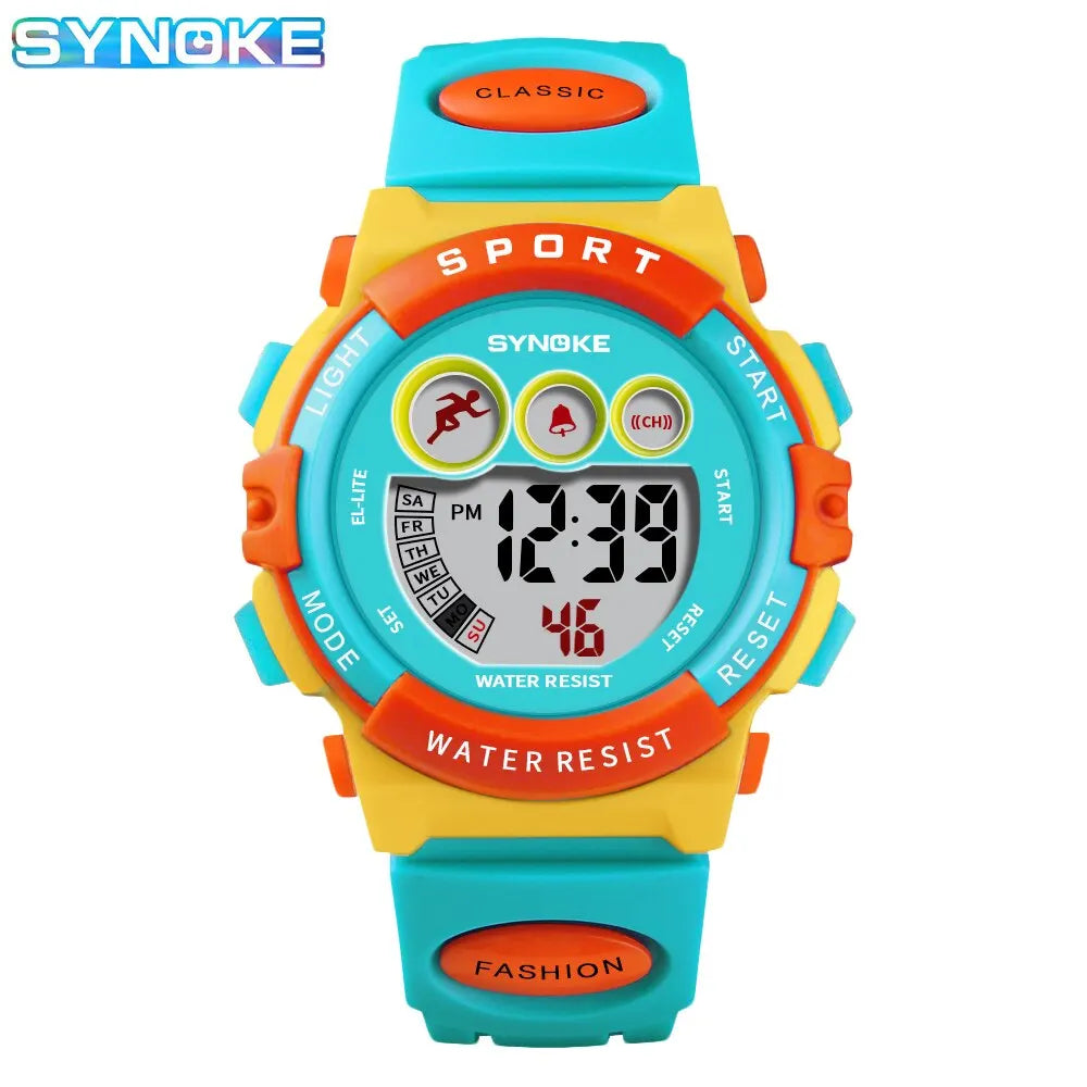 SYNOKE Student Sport Watches For Kids Colorful Electronic Watches