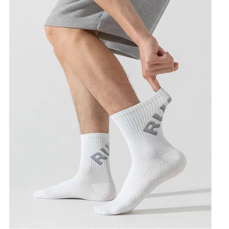1/3 Pair Of Running Socks For Men And Women, Short Tube Towel Bottom