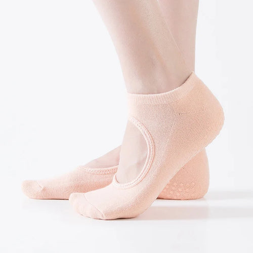 Bandage Yoga Socks for Women Pilates Ballet Dance Cotton Socks