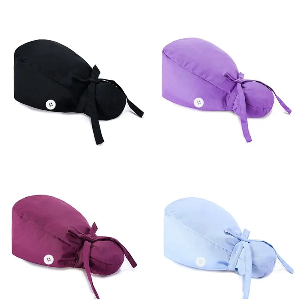 Adjustable Surgical Scrub Caps Working Cap Ponytail Holder Bouffant