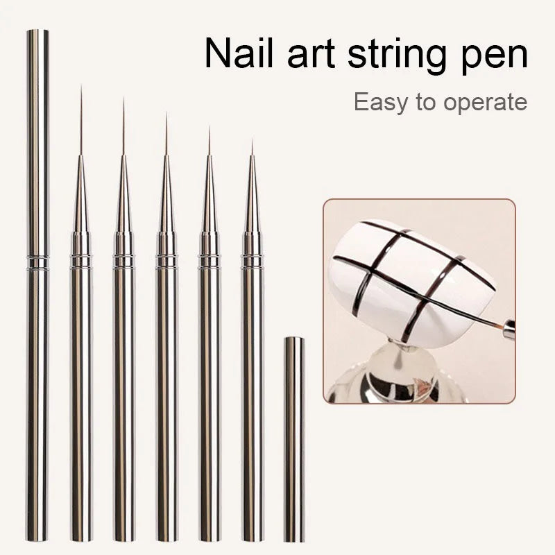 Nails Art Liner Brushes Striping Drawing Elongated Lines Painting