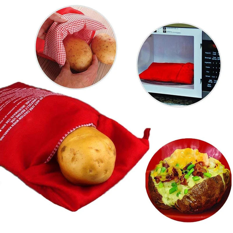Microwave Potato Bag Reusable Express Microwave Potato Cooker Bag