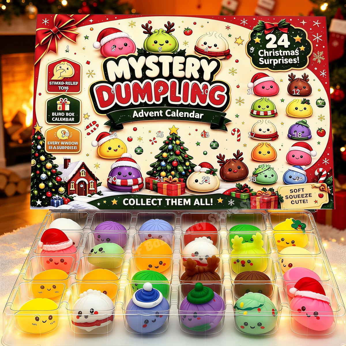 Christmas Squishies Advent Calendar 24 Days Countdown Adviento