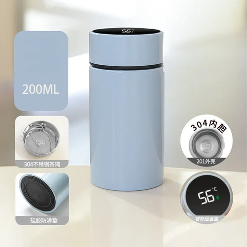 200ML Smart Thermos Water Bottle Intelligent Temperature Display