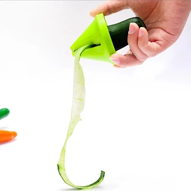 Kitchen Rotating Shredder Spiral Peeler Manual Vegetable Slicer Fruit