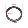 20Pcs Metal Black Flat Split Key Rings, DIY Keychain Rings for Home,