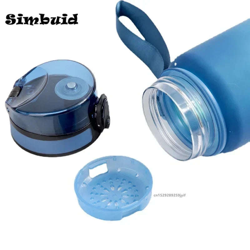 1 Liter Large Capacity Sports Water Bottle Leak Proof Colorful Plastic