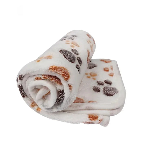 Soft Fluffy High Quality Pet Blanket Cozy Cartoon Pattern Mat Warm