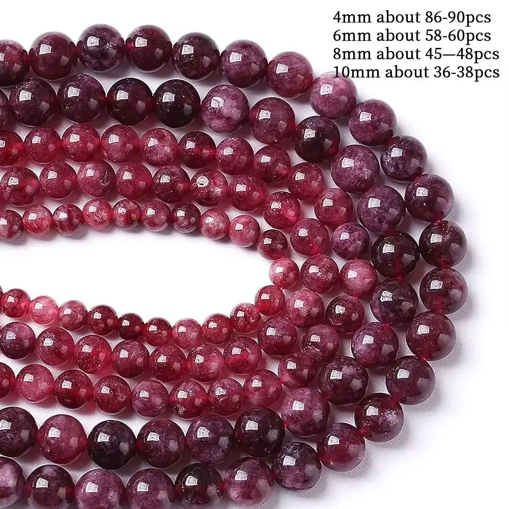 Natural Garnet Round for Jewelry Making, Therapeutic