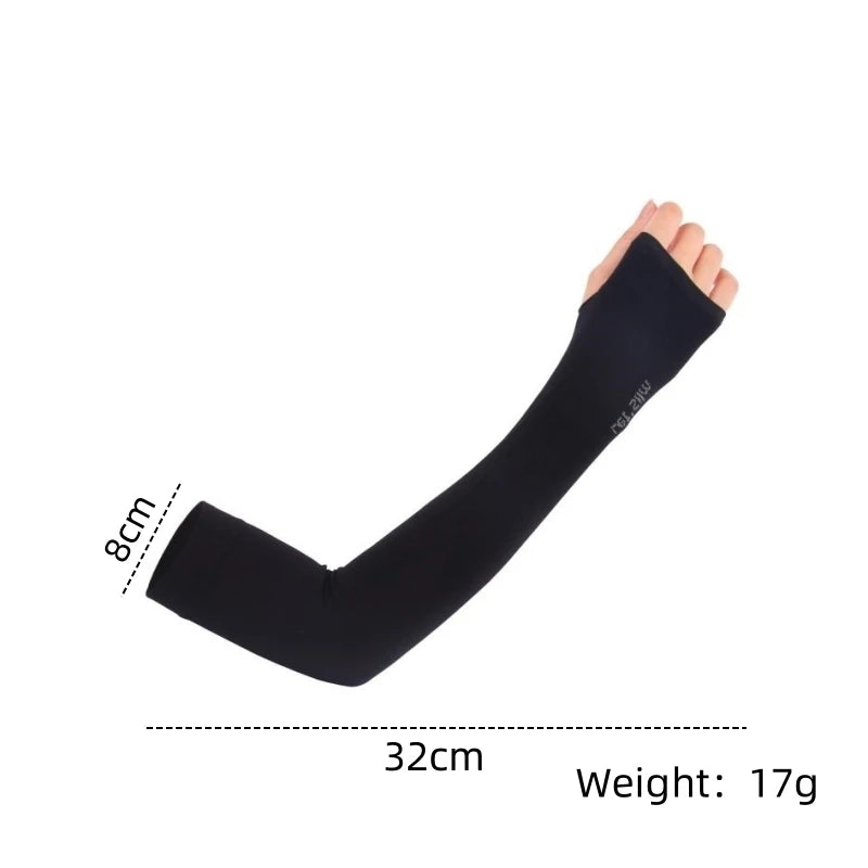 Summer Ice Silk Long Sleeves Anti-Sunburn Arm Cover Men Women Cuff New