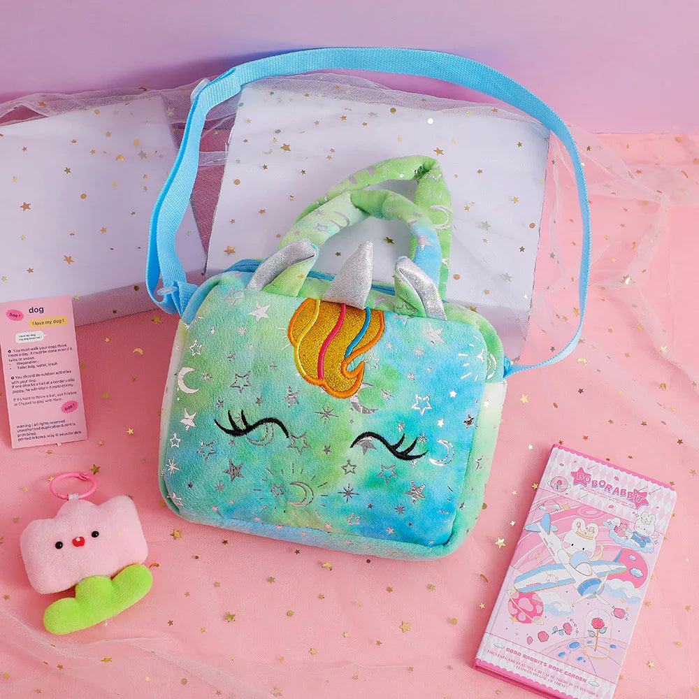 Fashion Sweet Unicorn Handbags For Girls Cute Kid Crossbody Shoulder