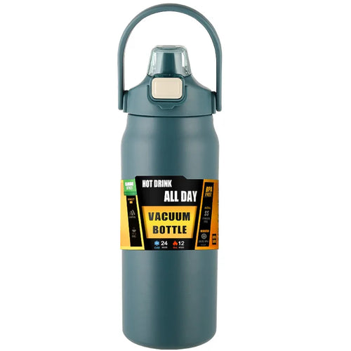 Portable Thermos with Straw 304 Stainless Steel Thermal Mug Tumbler