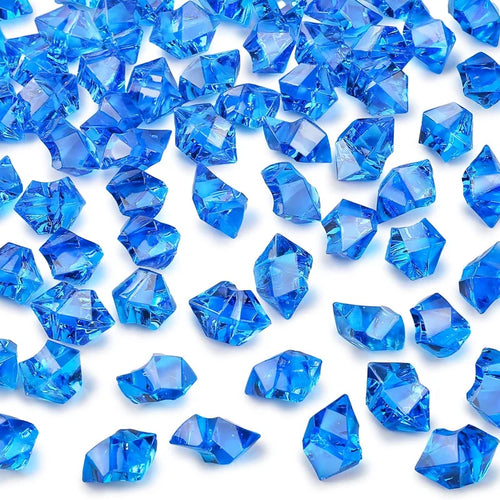 100pcs 11x14mm Crystals Plastic Gems Home Vase Decoration Multi