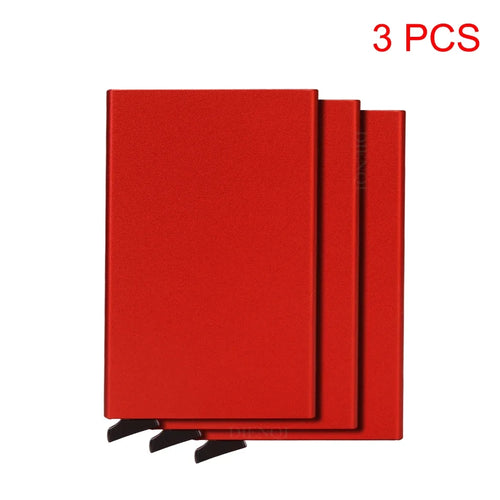 Rfid Metal Credit Card Holder Luxury Men Minimalist Wallet Cardholder