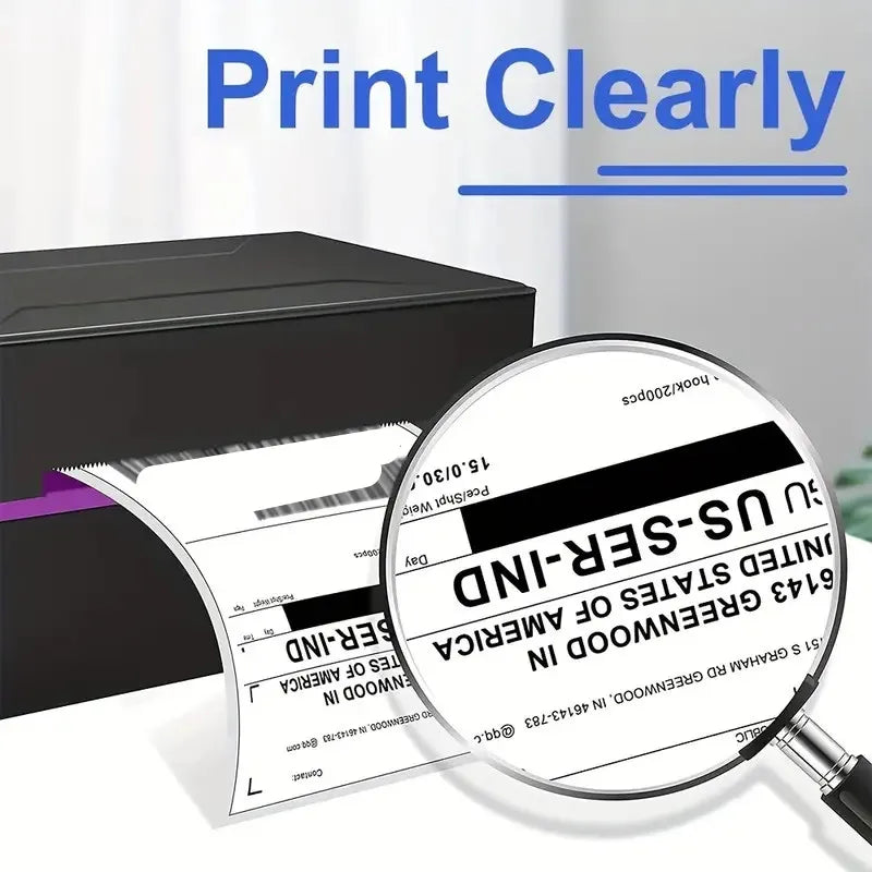 4x6 Inch Direct Thermal Labels 500 Labels Per Stacked Strong Adhesive