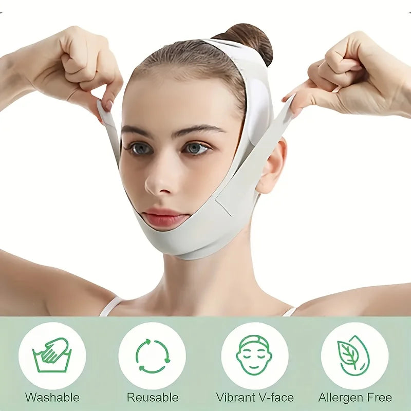 Graphene V-Shape Face Lift Band - Adjustable Double Chin Reducer