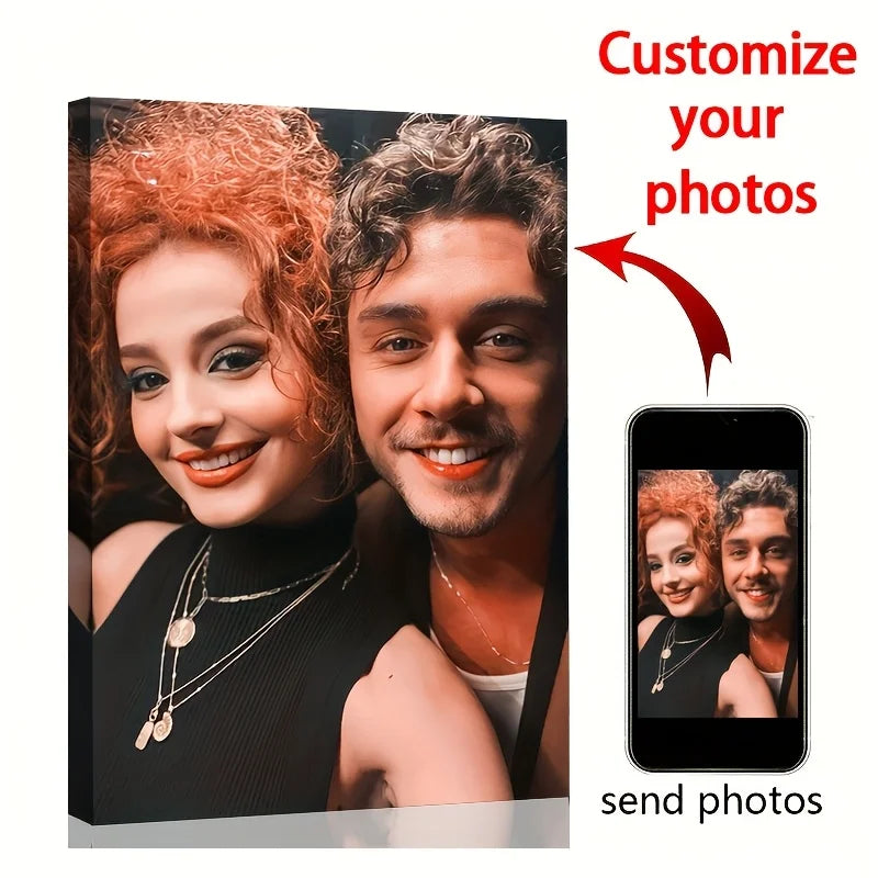 Custom Canvas Wall Art Framed, Printing of Your Favorite Photos
