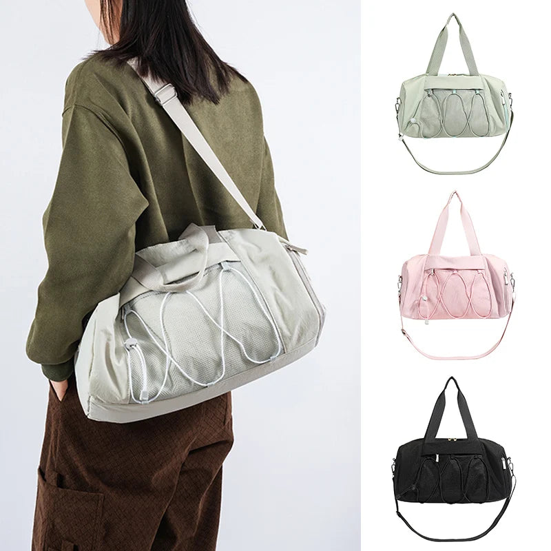 Large Women's Fitness Handbag Gym Sport Tote Bag Dry Wet Swimming