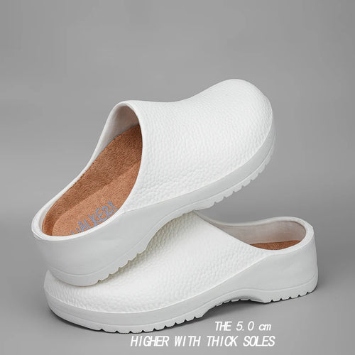 Men Sandals Garden Clogs Waterproof Anti-Slip Oil-Resistant Chef Shoes