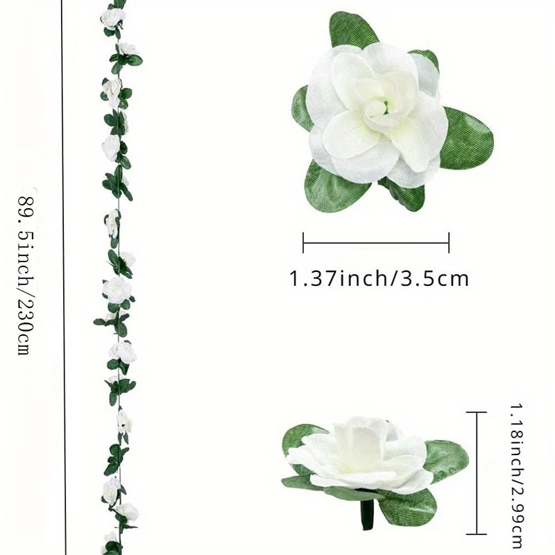 250CM Artificial Rose Flowers for Wedding Home Room Decoration Autumn