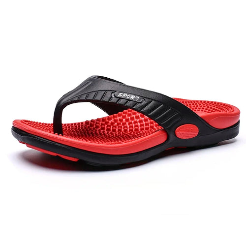 Massage Flip Flops for Men Summer Breathable Beach Shoes Sandals Men
