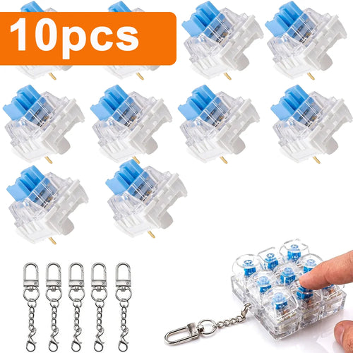 50 Pcs 3-Pin MX Style Mechanical Keyboard Switches Clicky Keyboard