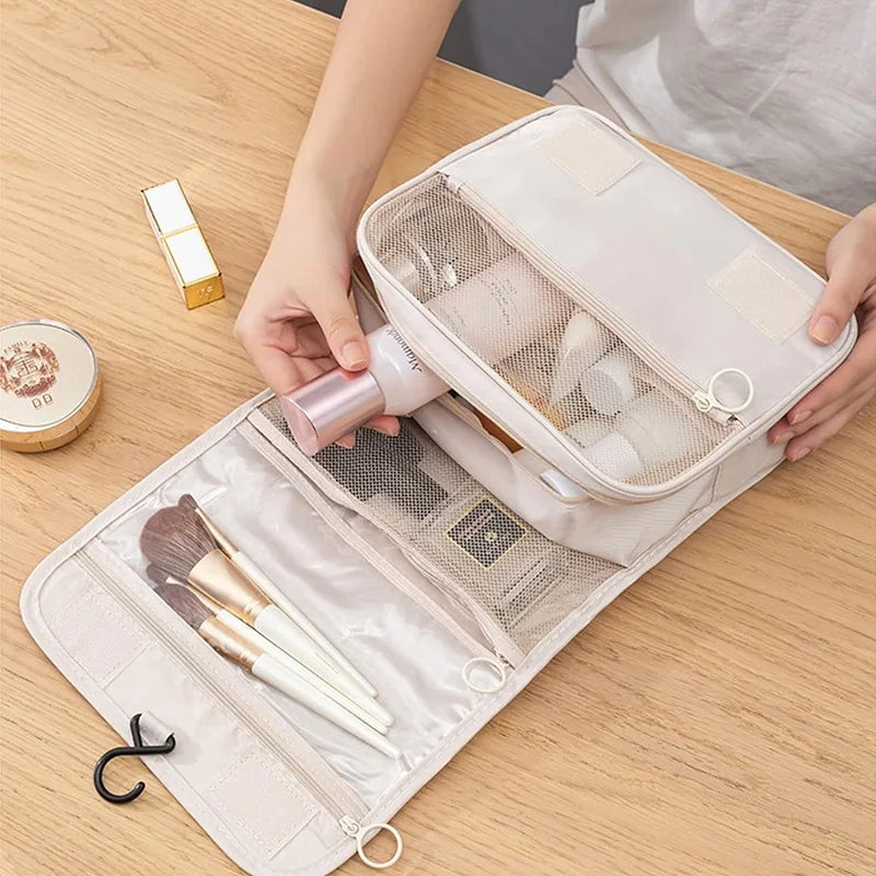 Travel Makeup Bag High Capacity Toiletries Storage Pouch Travel Make