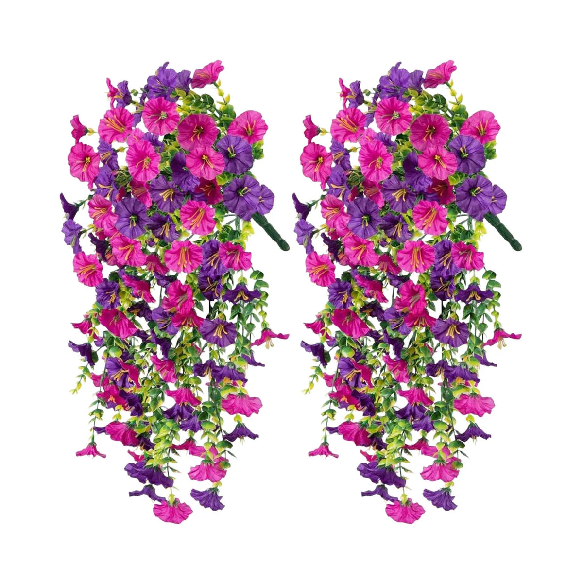 Artificial Hanging Flower Fake Hanging Plant Violet Vines UV Resistant