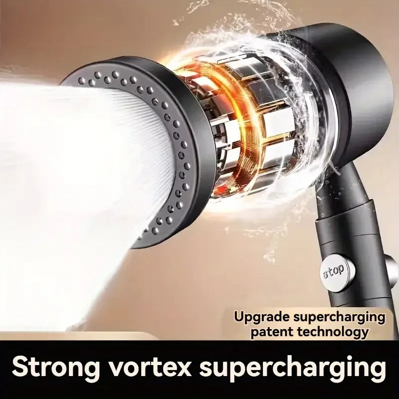 High Pressure Water Saving Filter Shower Head 5 Modes Handheld