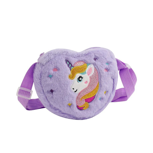 Fashion Sweet Unicorn Handbags For Girls Cute Kid Crossbody Shoulder