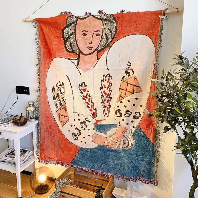Henri Matisse French Artist Tapestry Blanket Sofa Throw Casual Bed
