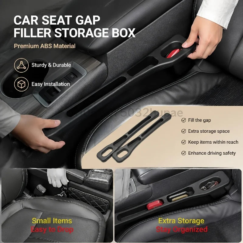 Car Storage Strips Seat Crevice Storage Box Car Seat Gap Filler