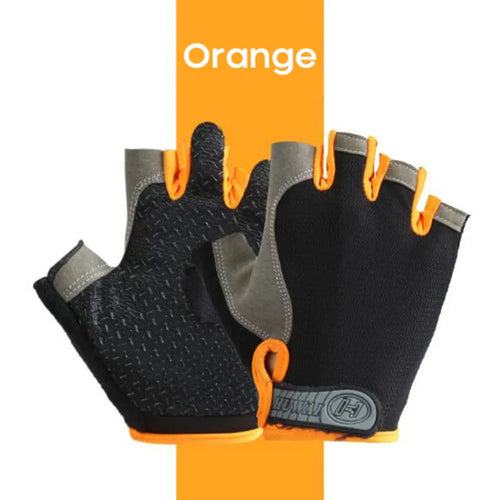 Men Cycling Bicycle Gloves Half Finger Gym Gloves Women Mitten