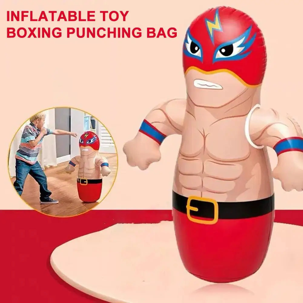 Inflatable Standing Punch Bag Toy Parent Child Toys Tumbler Boxing