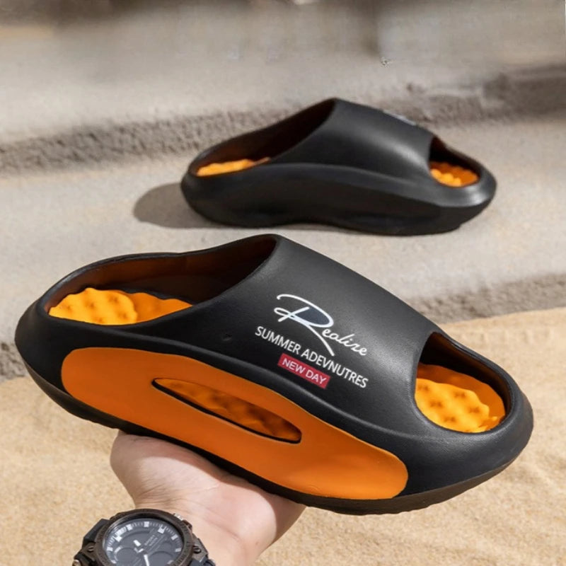 Men Leisure Slippers Women Summer House Shoes Soft EVA Anti-slip