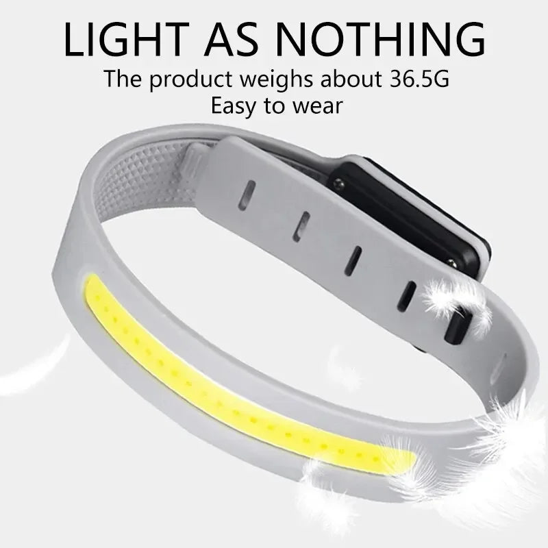 COB LED Armband Light 350mAh 500LM Sport Night Running Warning Arm Leg