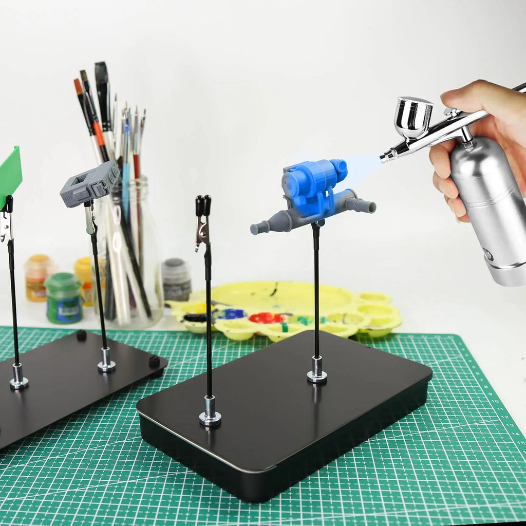 Rafford 12 Pcs Bendable Model Painting Alligator Clip Sticks Rubber