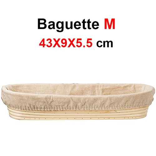 Handmade Rattan Bread Proofing Basket Natural Fermentation Sourdough
