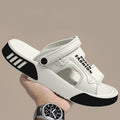 SHAJI Men Slippers Summer EVA Soft-soled Platform Slides Sandals