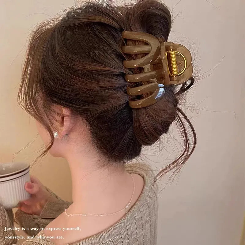 Top Grade Pumpkin Hair Claw Clip For Women Sweet Hair