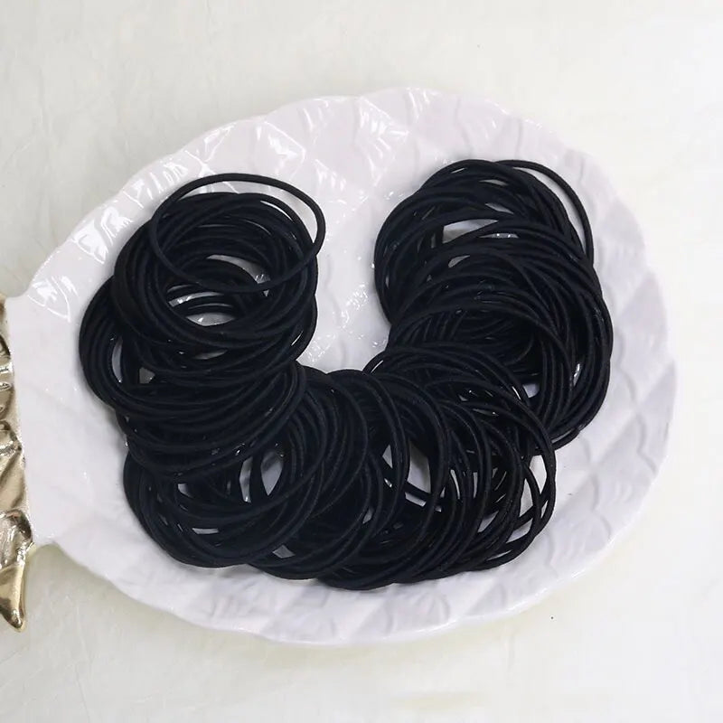 5CM New Color Nylon Elastic Hair Tie Rubber Band for Women Men Thin