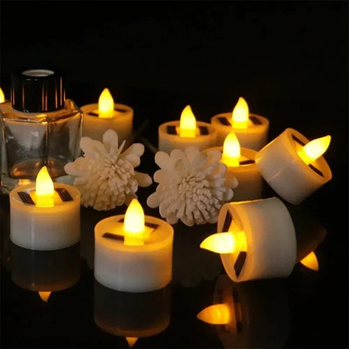 LED Solar Candle Light Outdoor Waterproof Flameless Solar Electronic